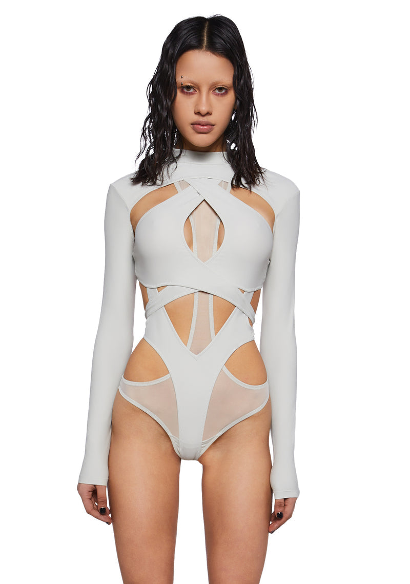 Spandex and Mesh bodysuit